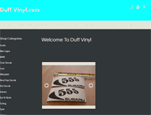 Tablet Screenshot of duffvinyl.com